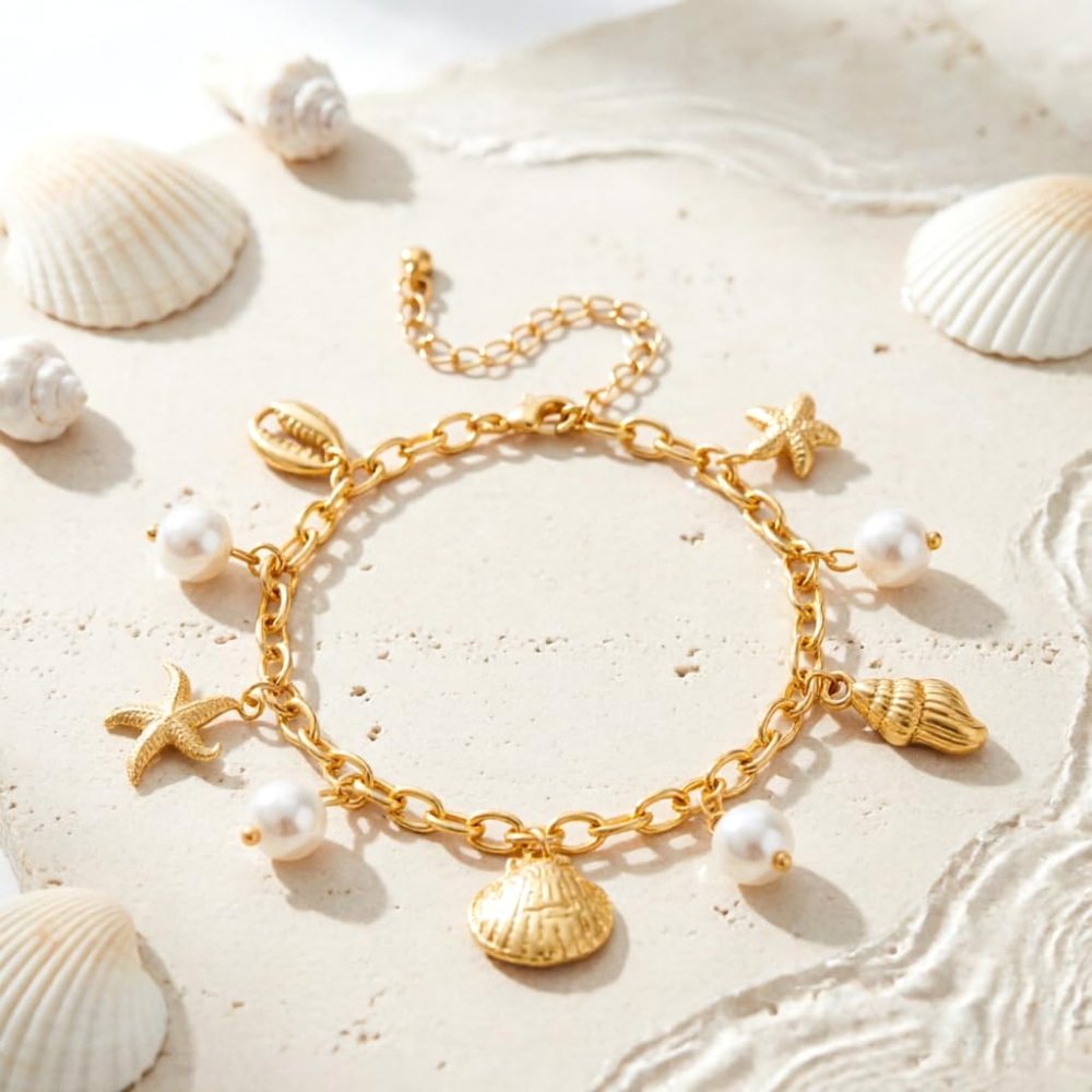 YUJIE Charm Bracelet, Beach Charms, view 5
