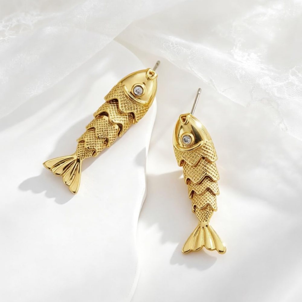 YUJIE Fish Drop Earrings, view 5