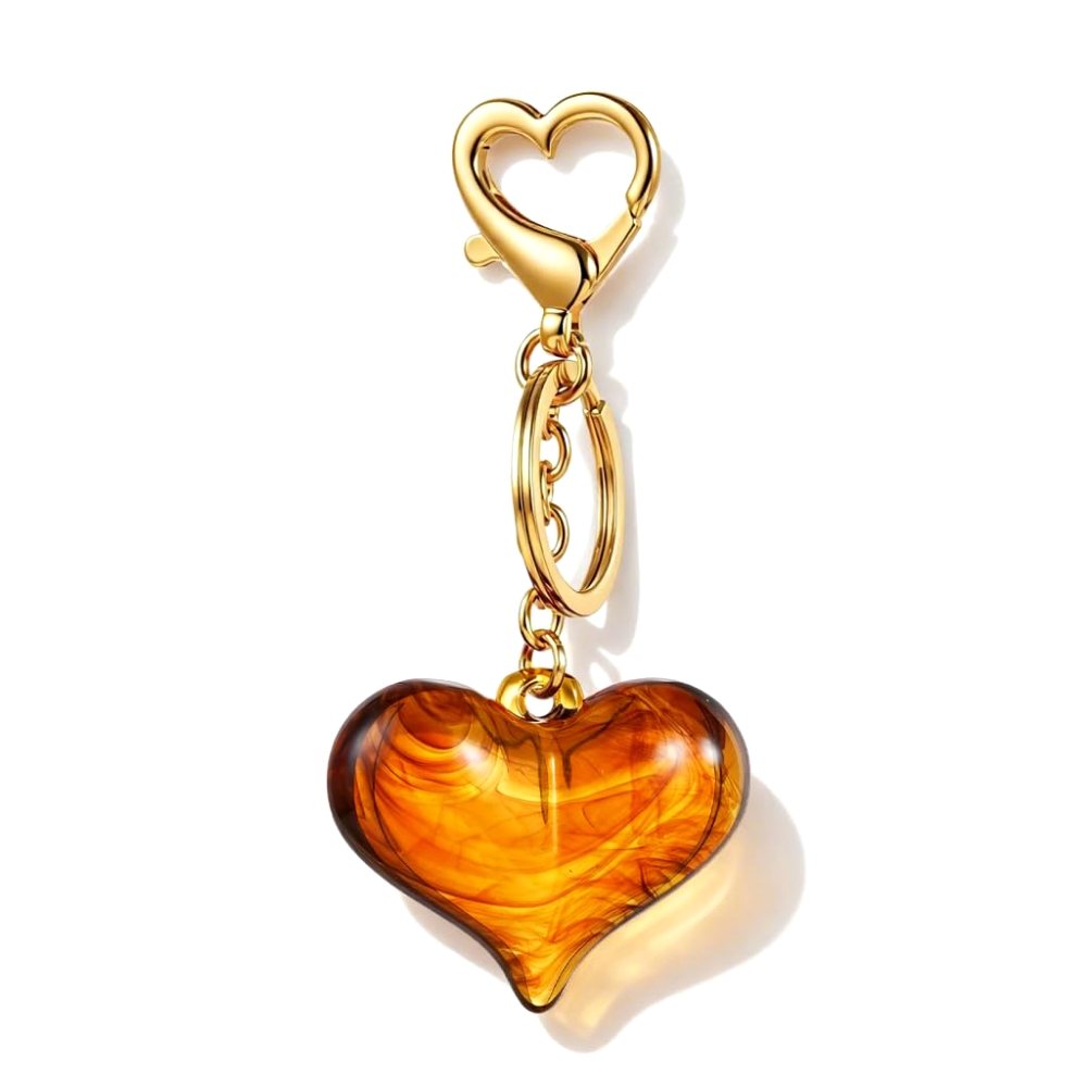 YUJIE Heart Bag Charm, color