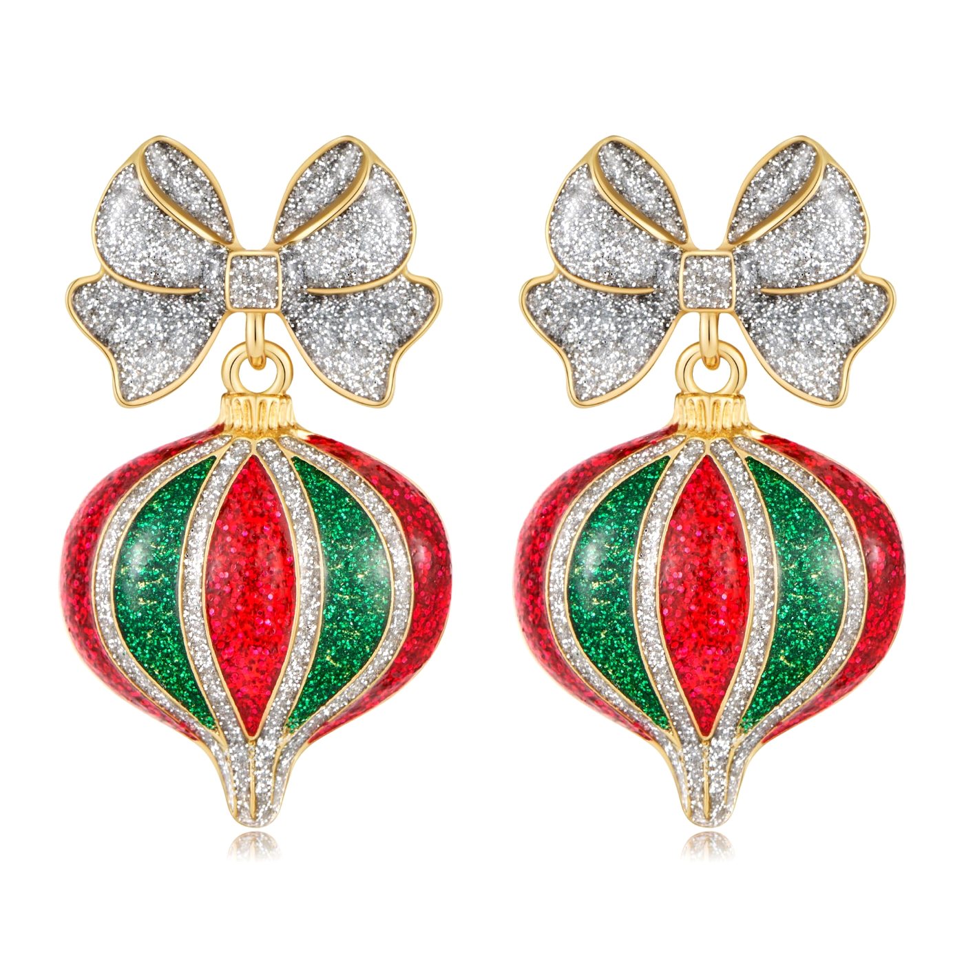 YUJIE Bauble Bow Drop Earrings, color