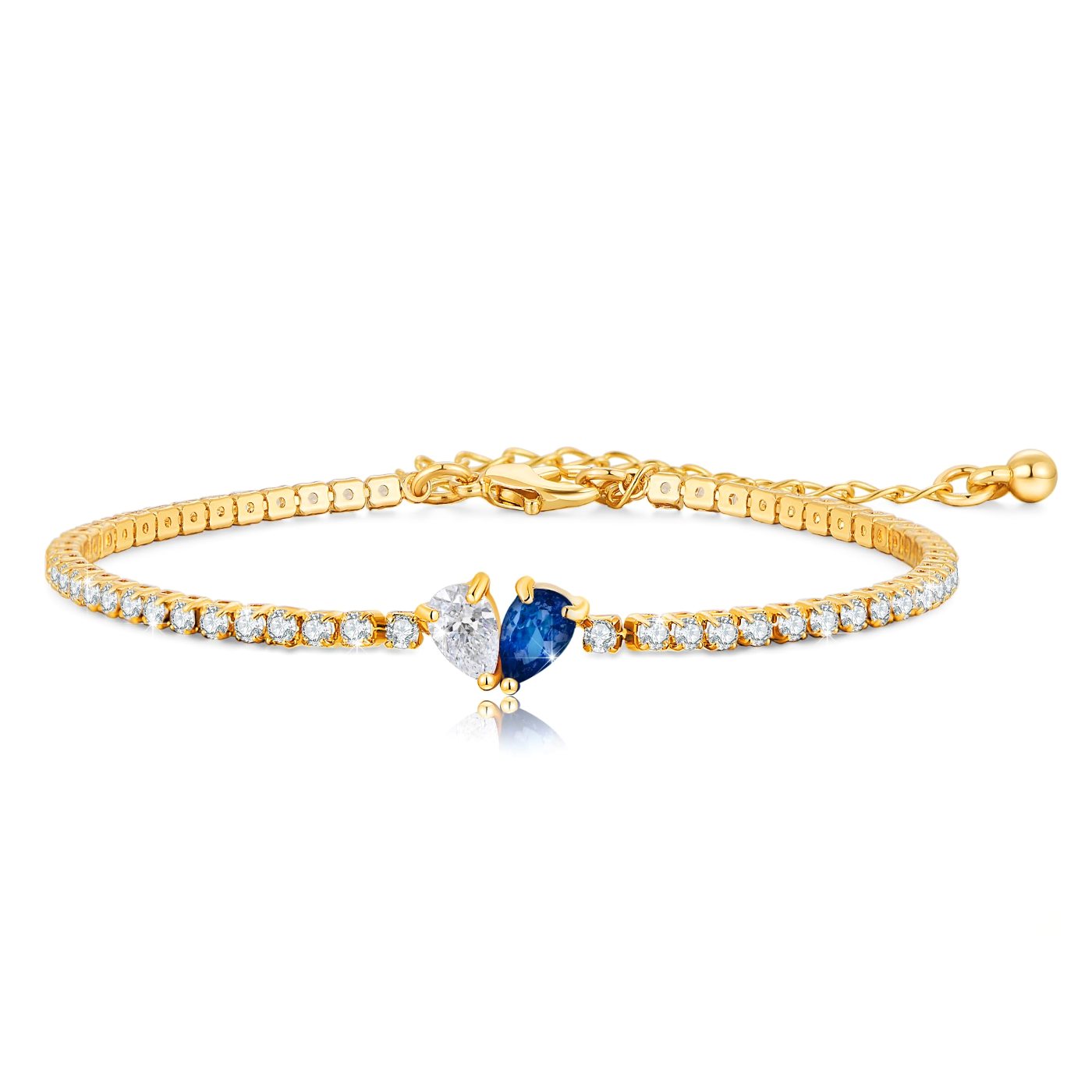 YUJIE Birthstone Bracelet, Sapphire, color