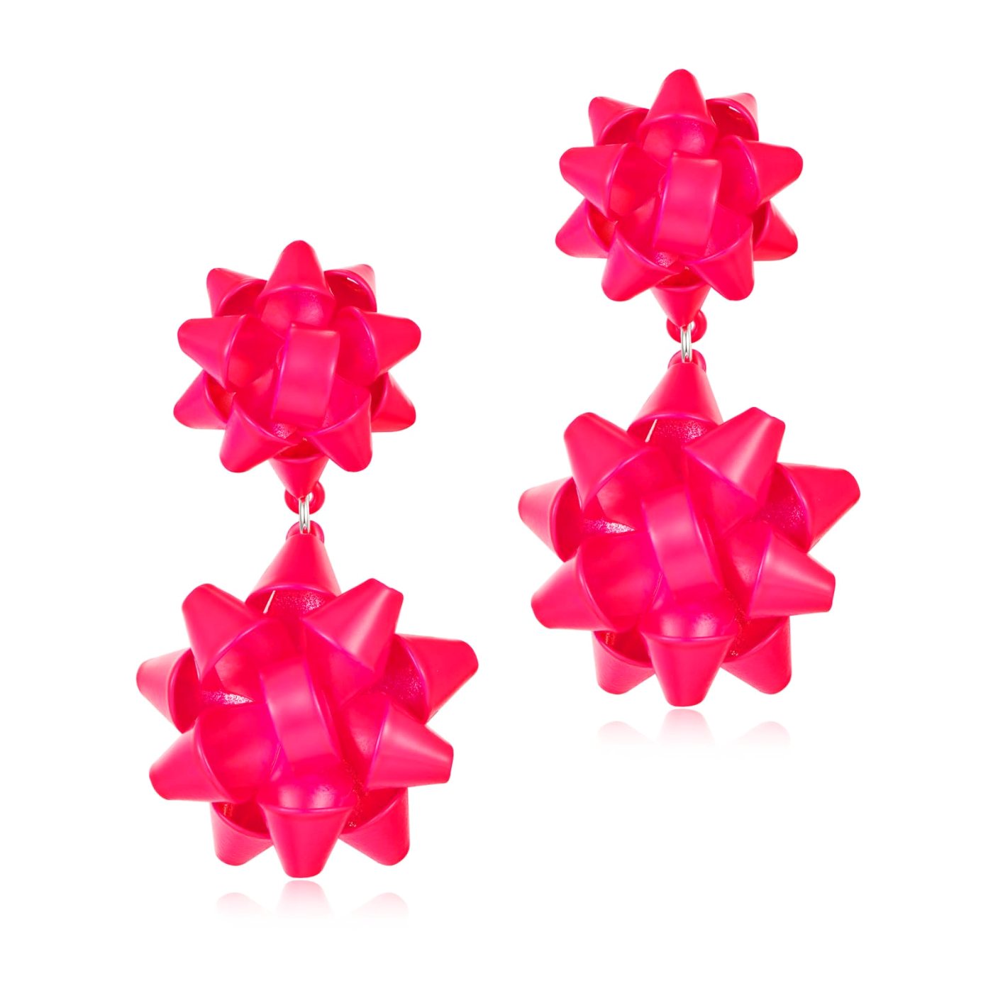 YUJIE Bow Drop Earrings, Double Bow Drop, color