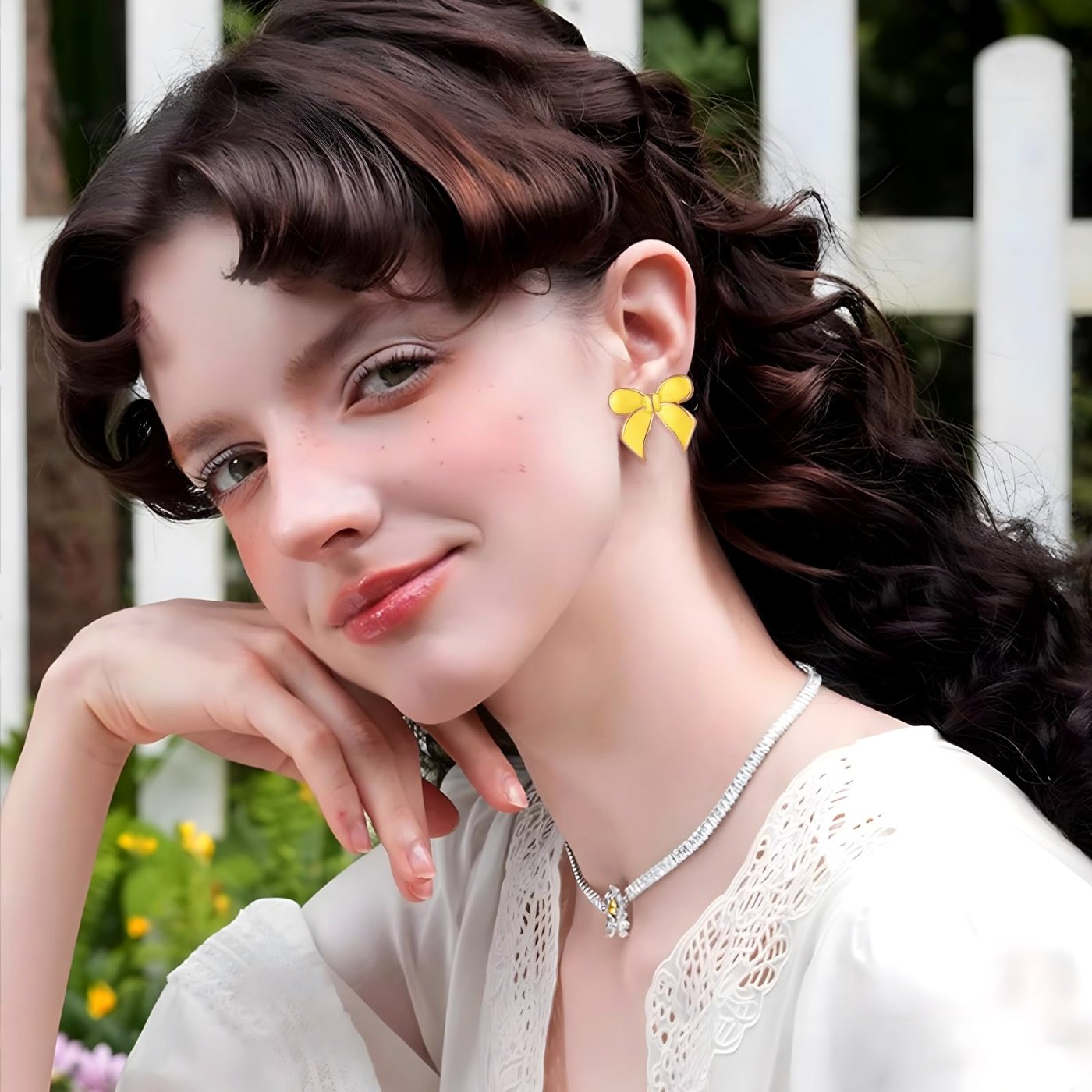 YUJIE stud earrings