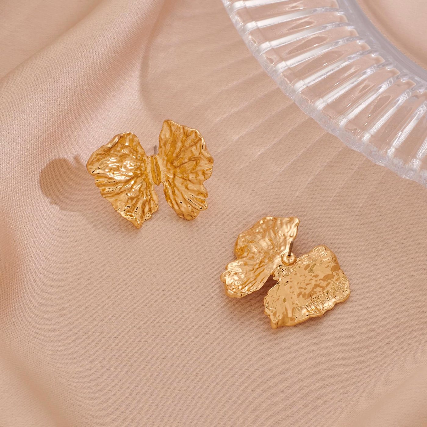 YUJIE Butterfly Stud Earrings, view 3