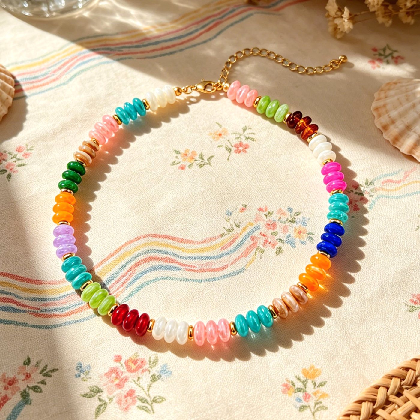 YUJIE Chip Bead Choker, view 5