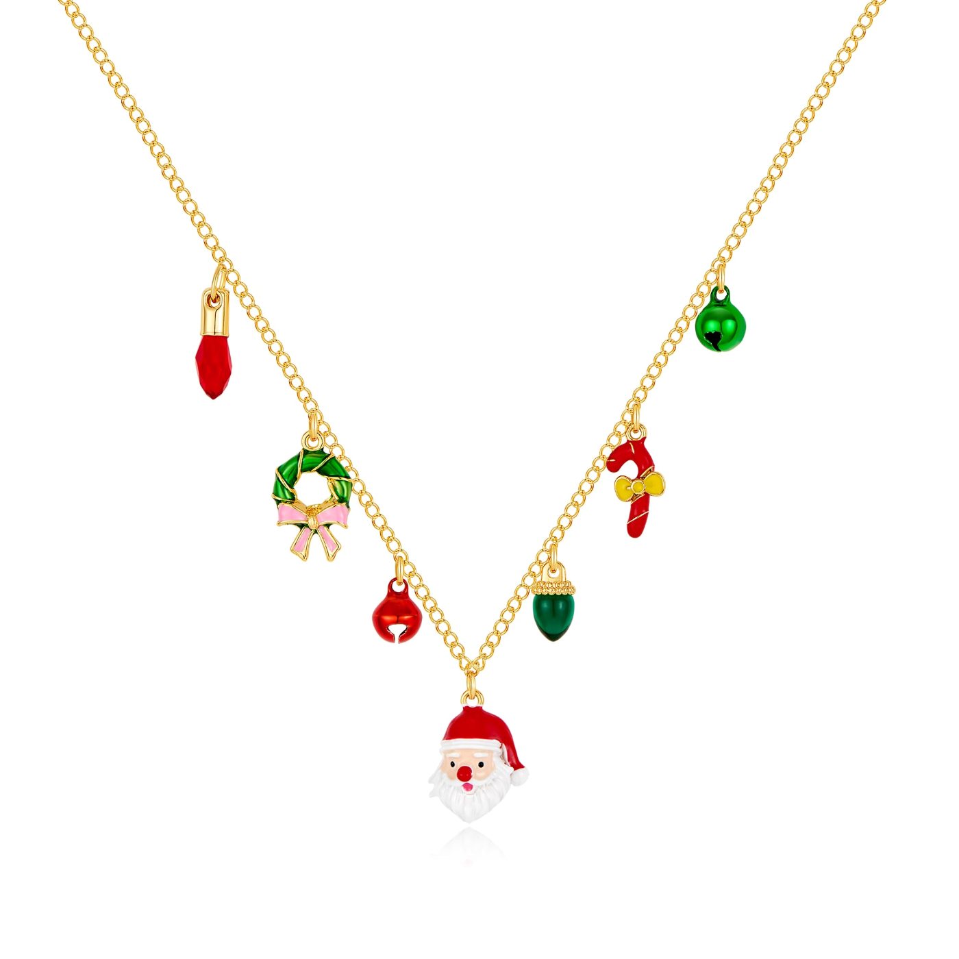 YUJIE Christmas Pendant Necklace, color