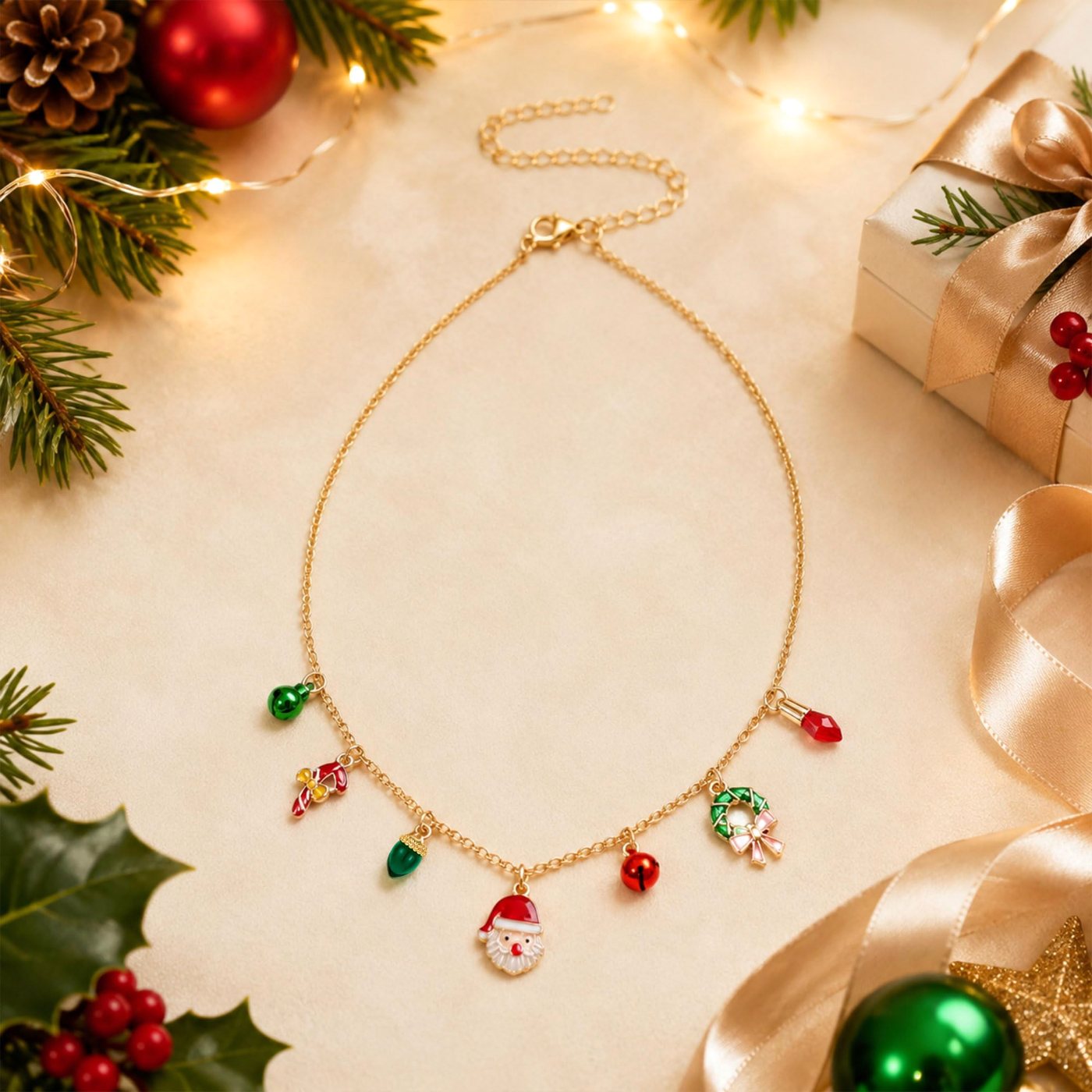 YUJIE Christmas Pendant Necklace, view 5