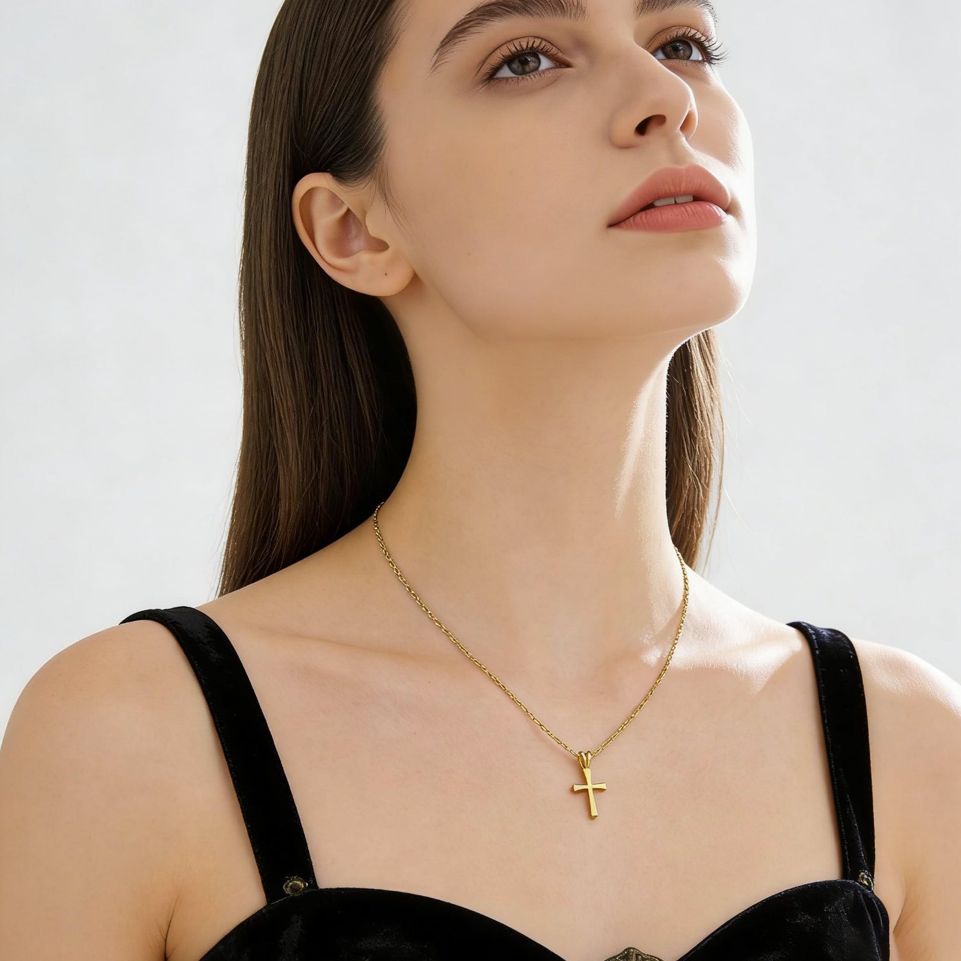 YUJIE Cross Necklace, view 3