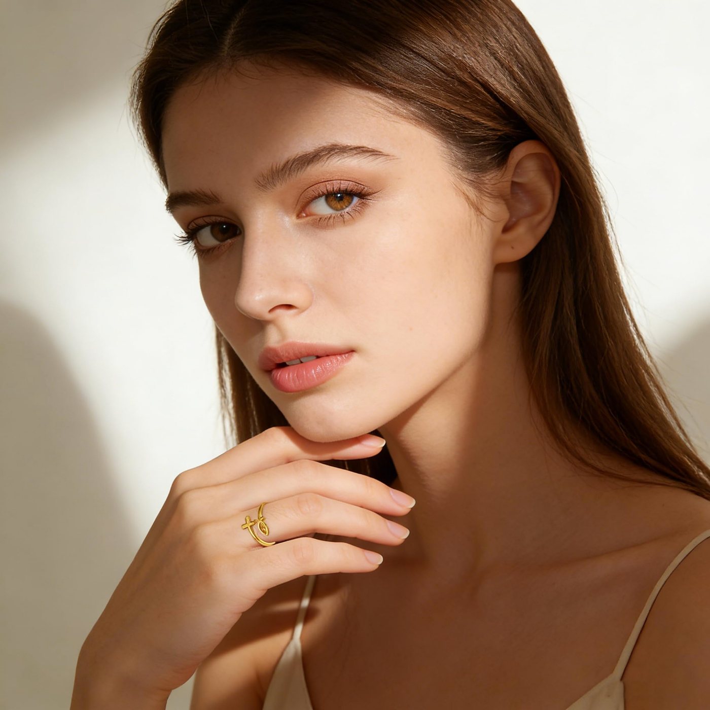 YUJIE Cross Ring, view 3