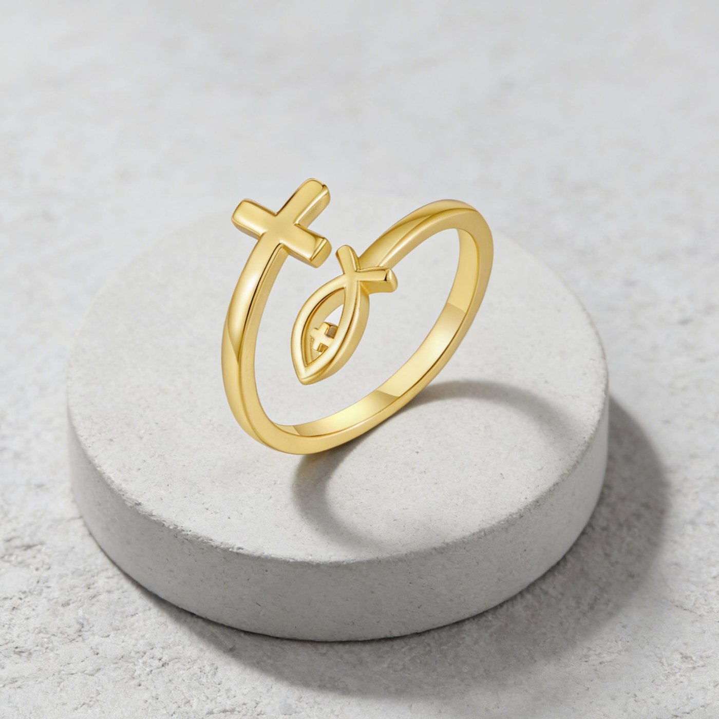 YUJIE Cross Ring, view 5