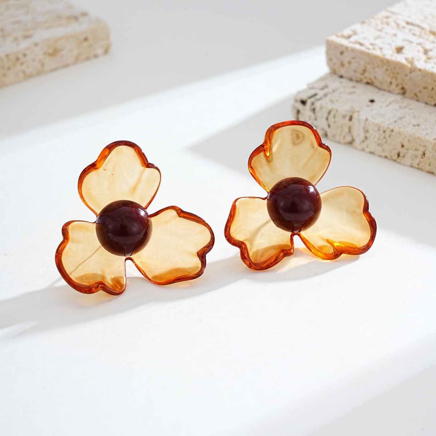 YUJIE Flower Cluster Earrings, second view
