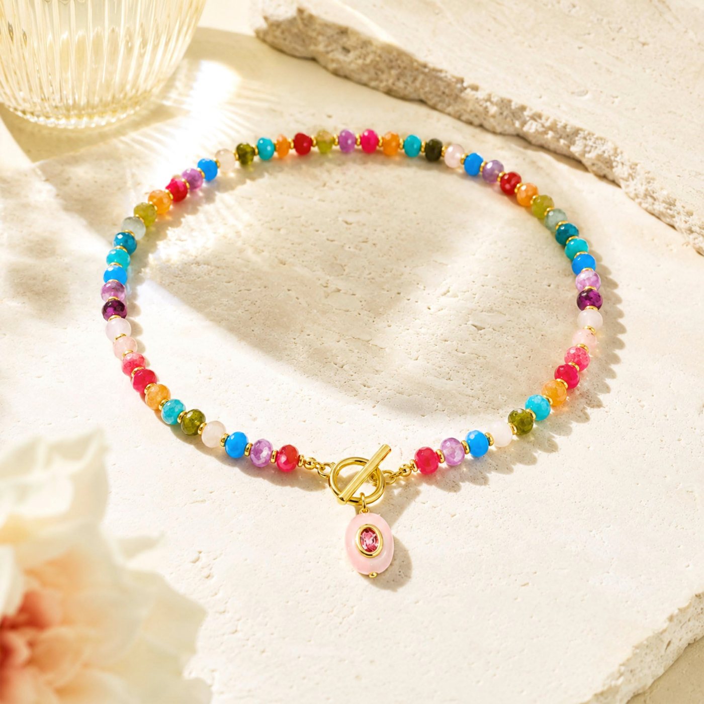 YUJIE Gemstone Pendant Necklace, view 5