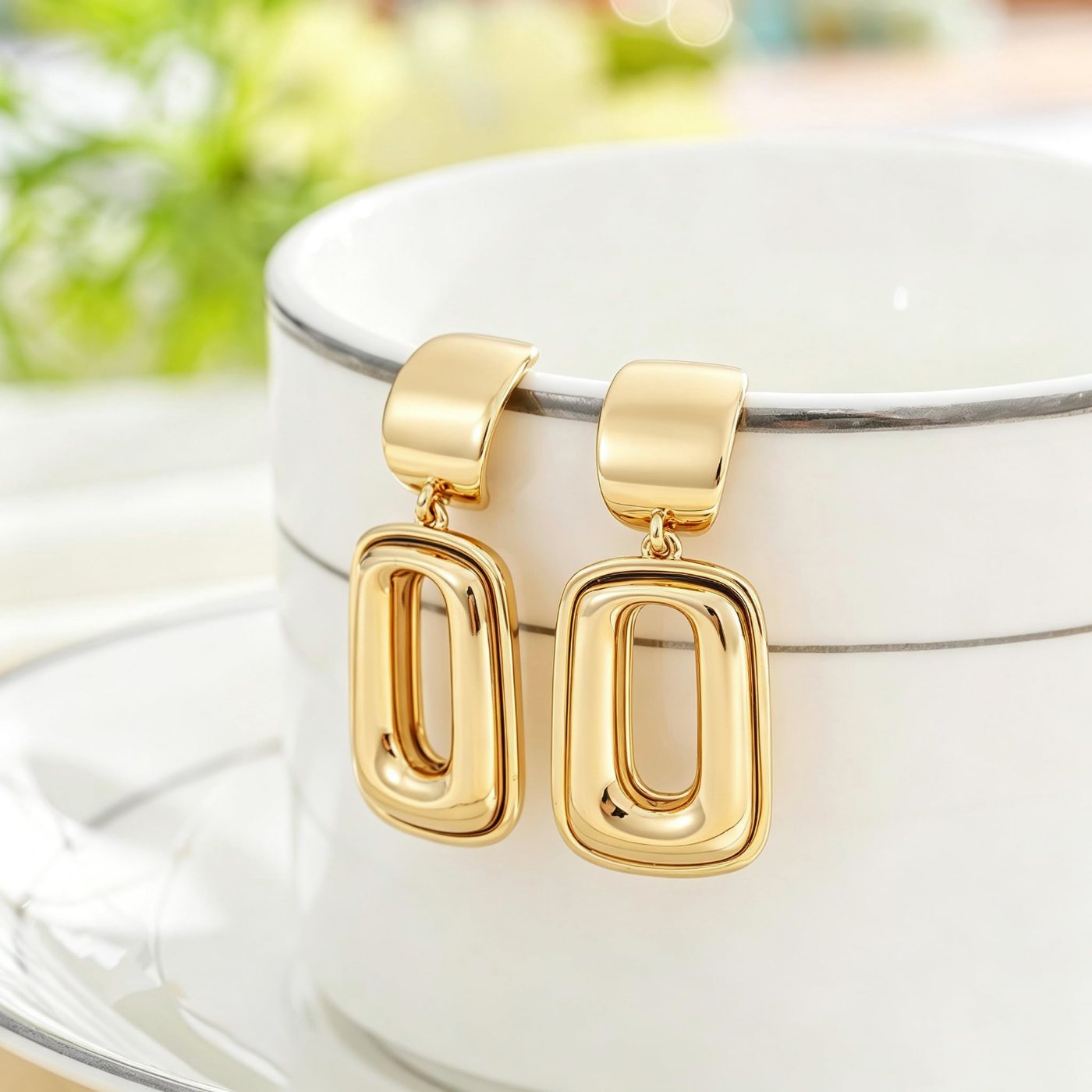YUJIE Geometric Drop Earrings, view 5