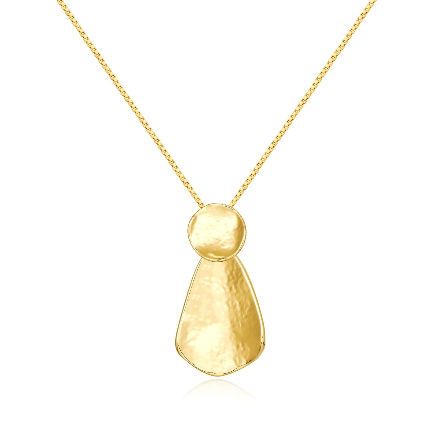 YUJIE Geometric Pendant Necklace, Gold Tone, gold tone