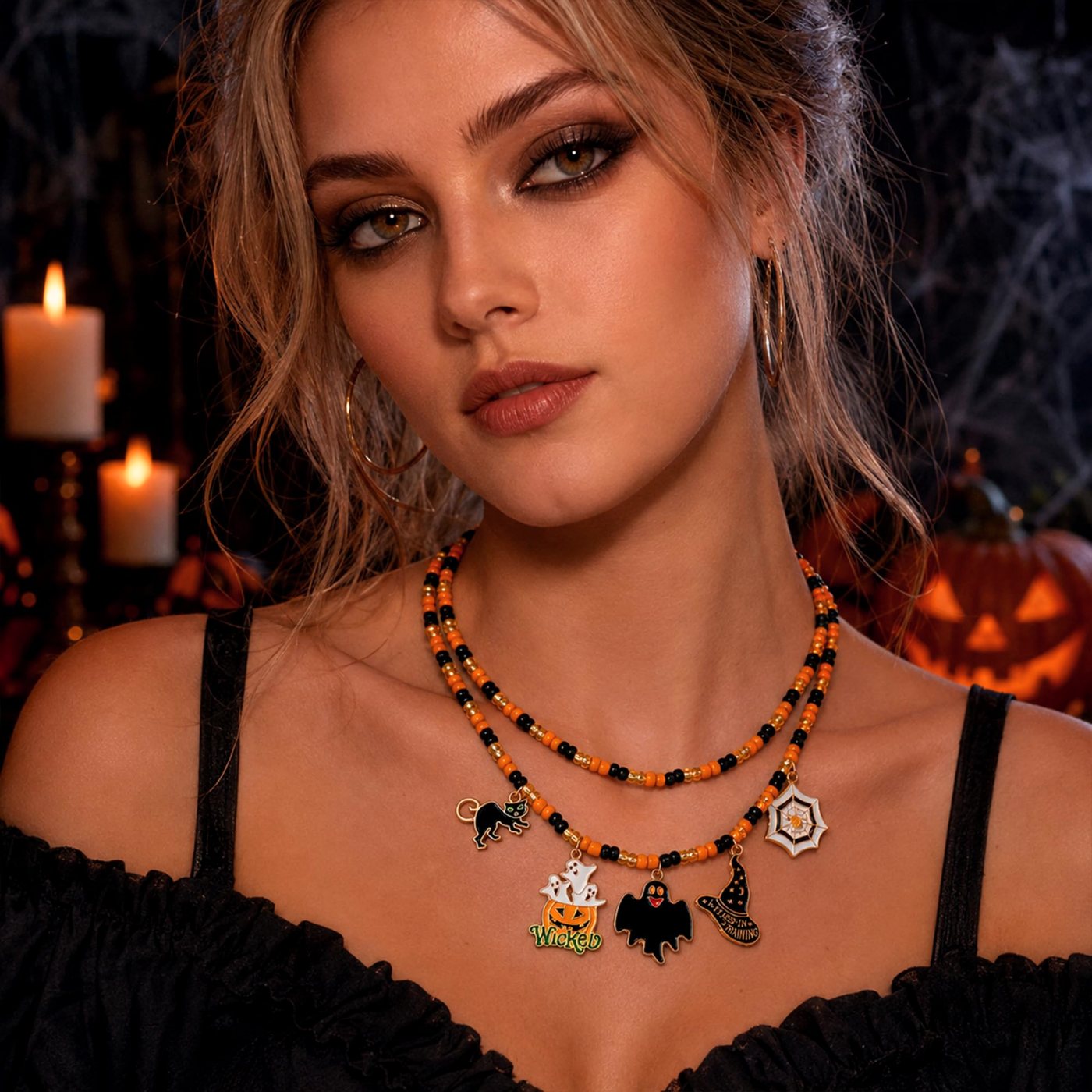YUJIE Halloween Necklace, view 4