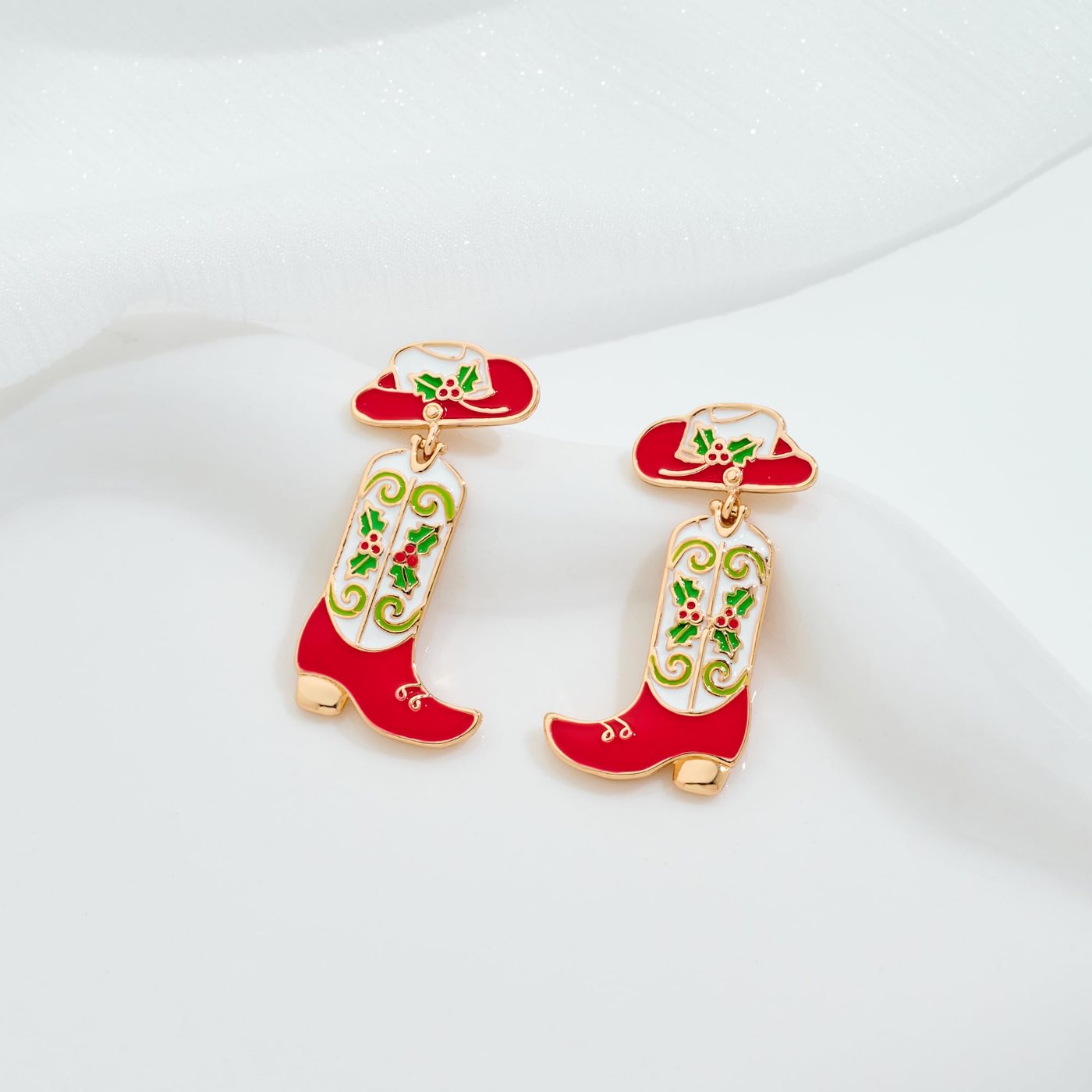 YUJIE Hat Boot Drop Earrings, view 5