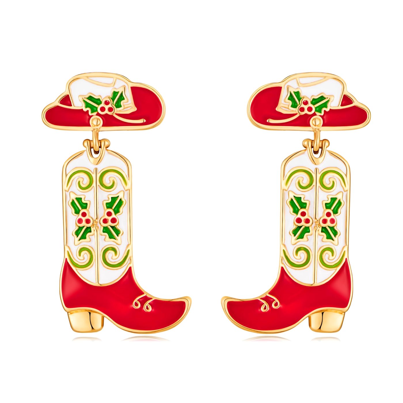 YUJIE Hat Boot Drop Earrings, color