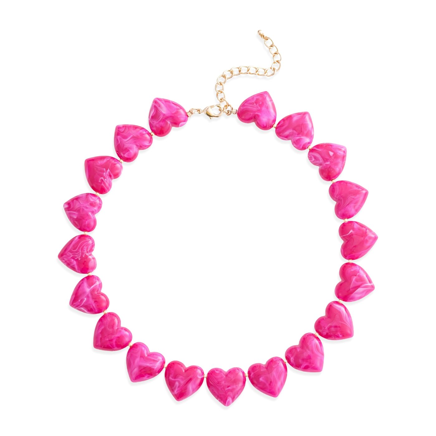 YUJIE Heart Choker, Pink, color