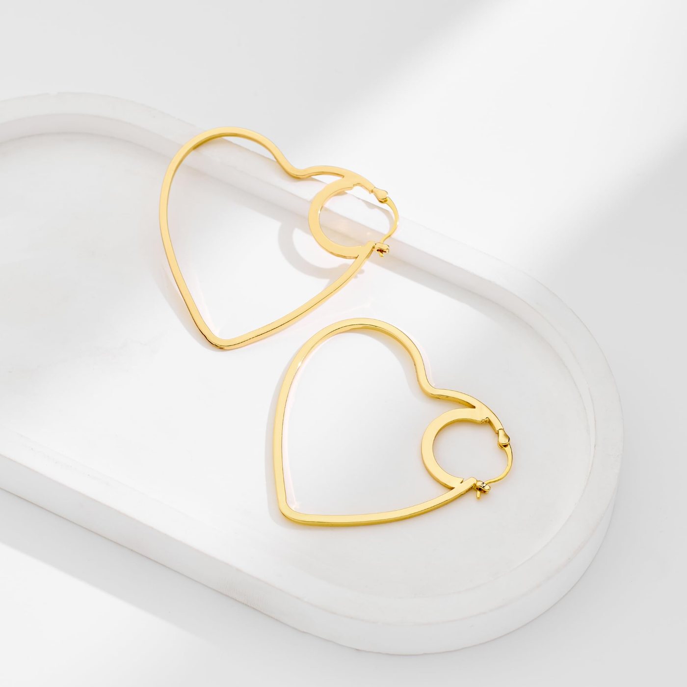 YUJIE Heart Hoops, Open Heart, view 6