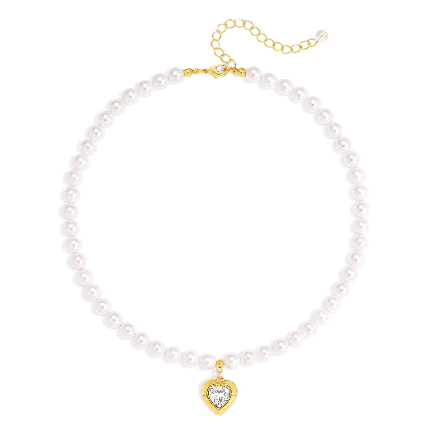 YUJIE Heart Pendant Choker, color