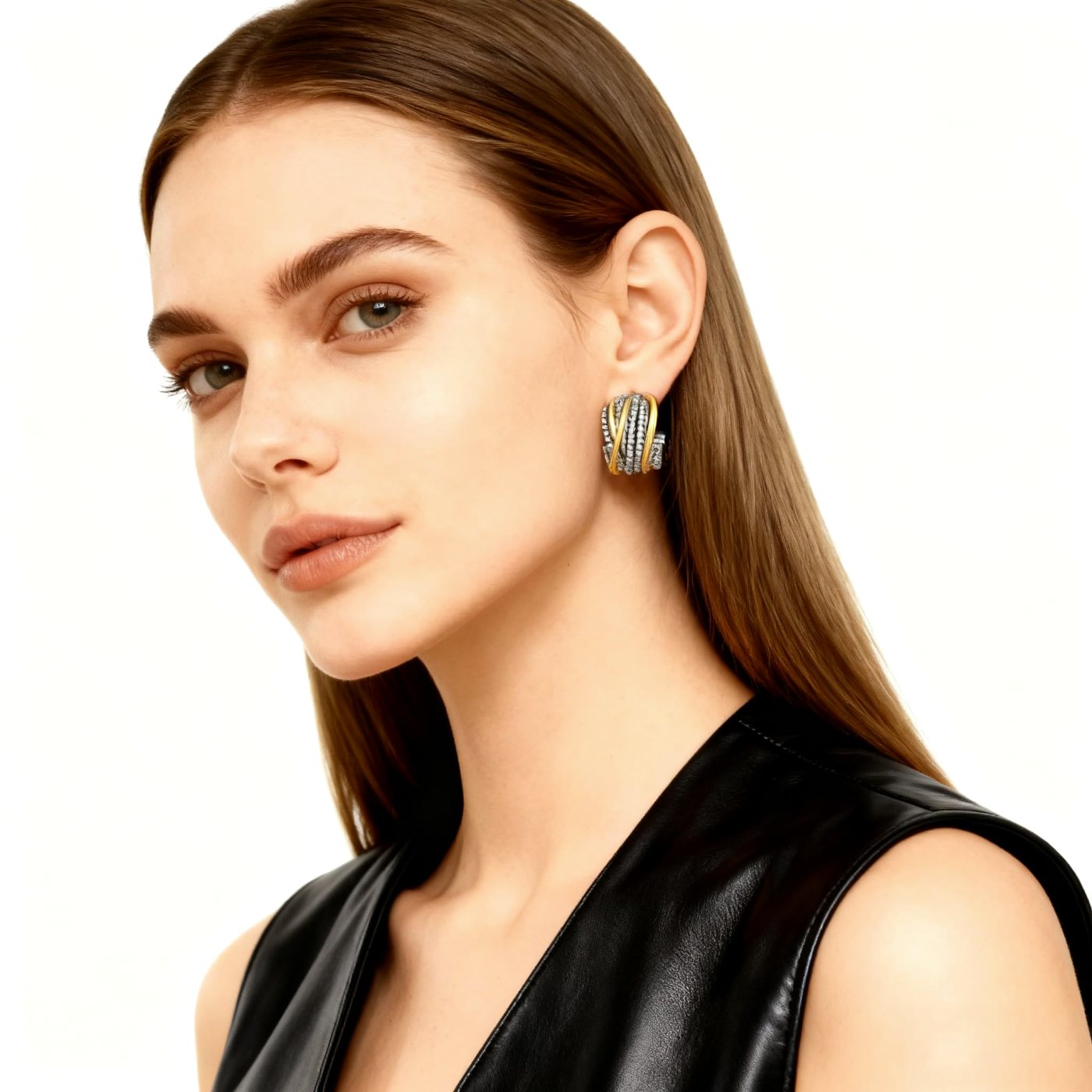 YUJIE Intertwined Hoops, view 5