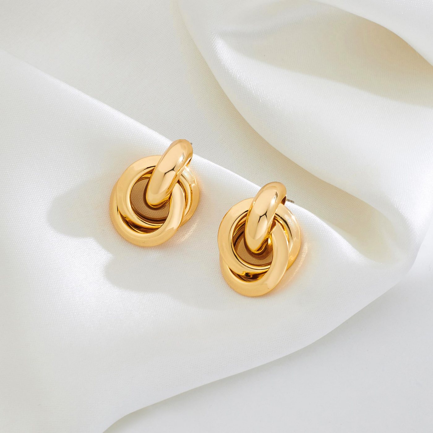 YUJIE Knot Stud Earrings, view 5