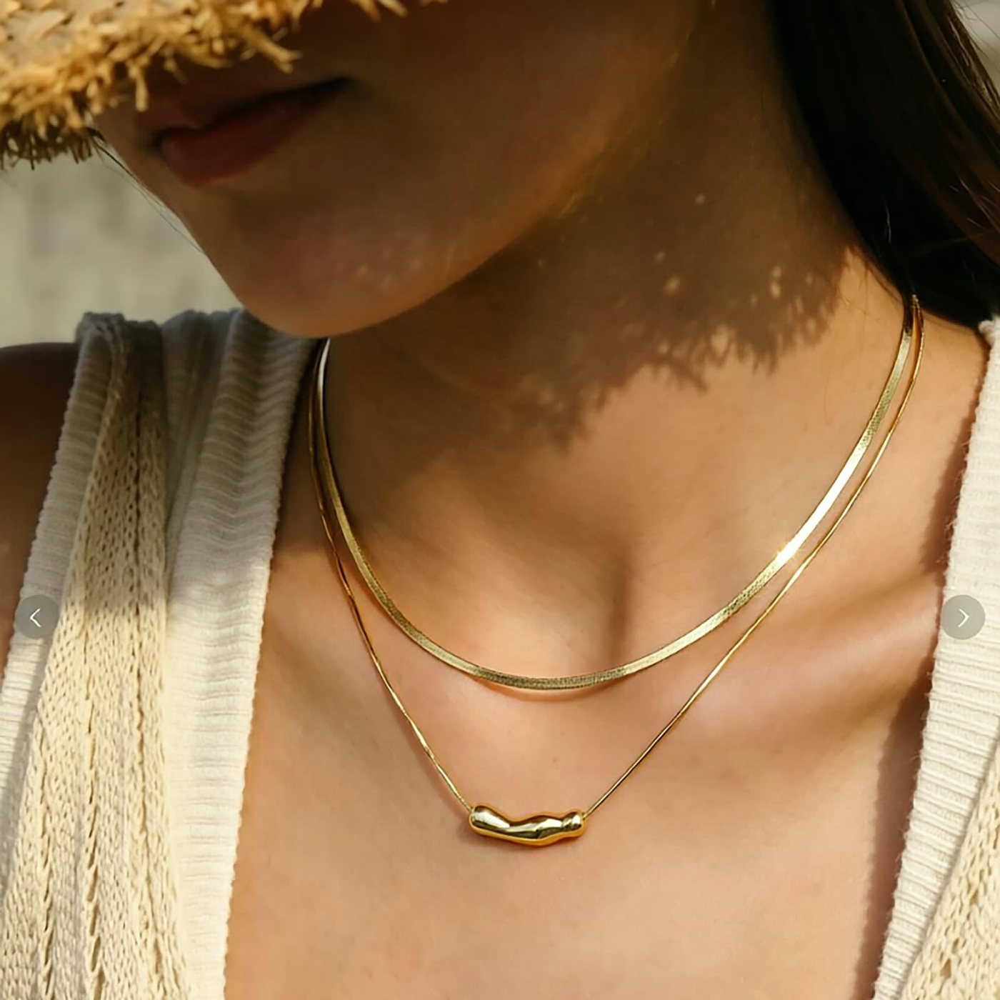 How to layer necklaces without tangling them
