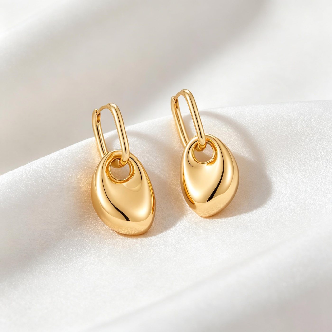 YUJIE Paperclip Link Drop Earrings, view 5