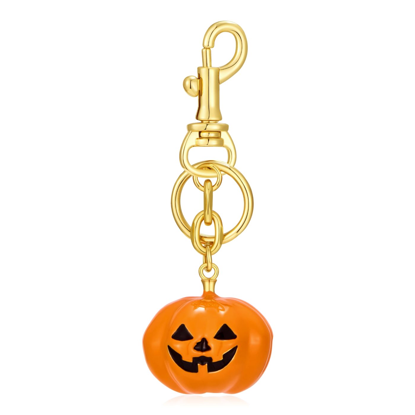 YUJIE Pumpkin Bag Charm, color
