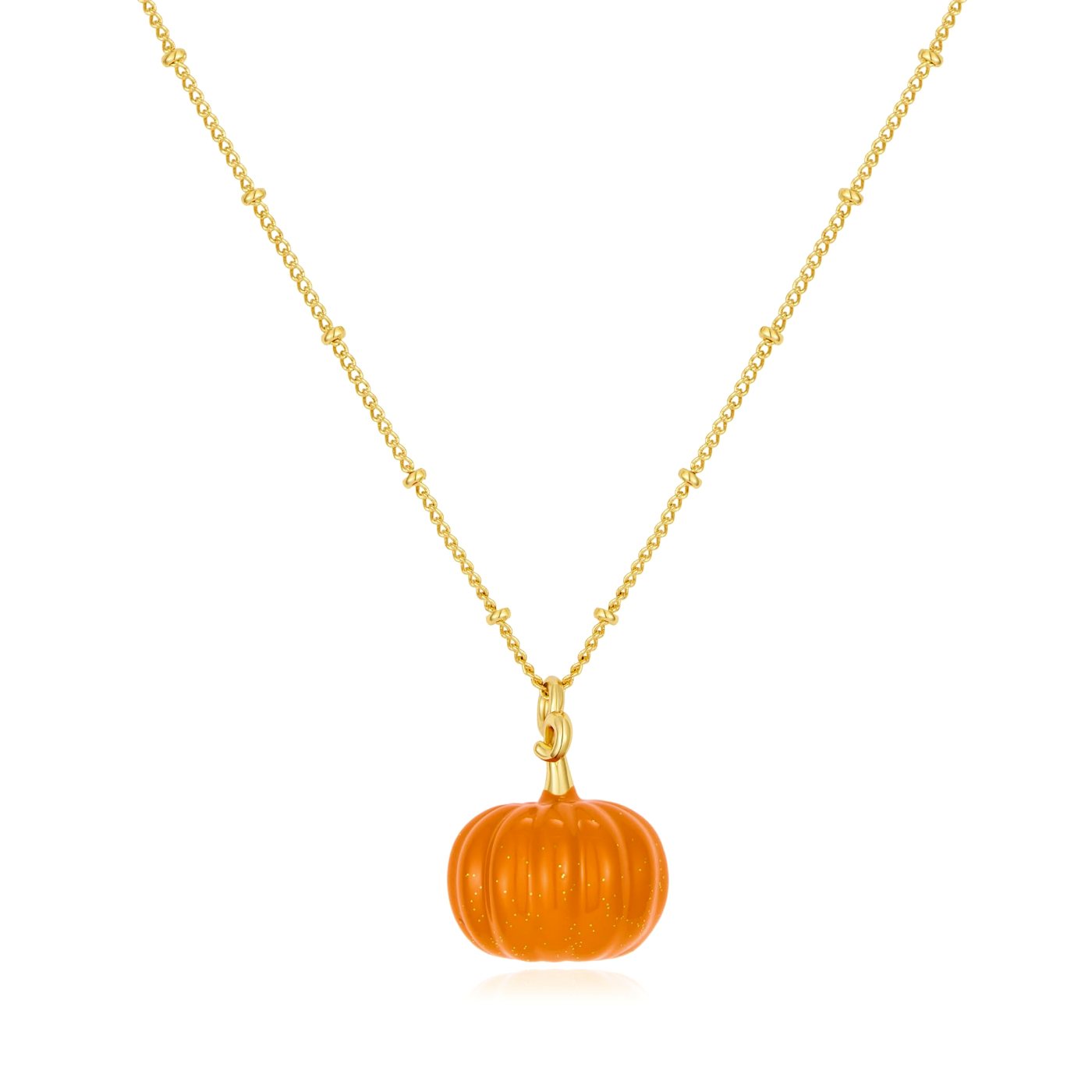 YUJIE Pumpkin Pendant Necklace, color