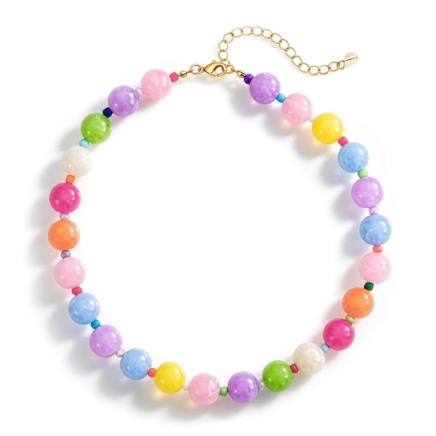 YUJIE Resin Bead Choker, color