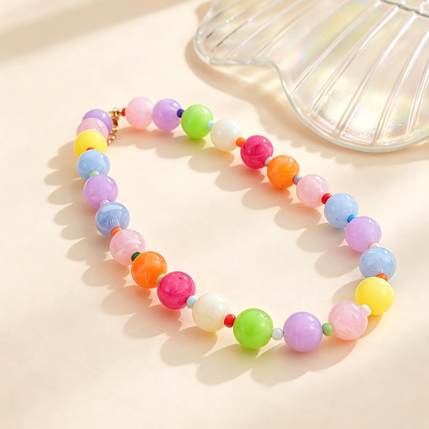 YUJIE Resin Bead Choker, view 5