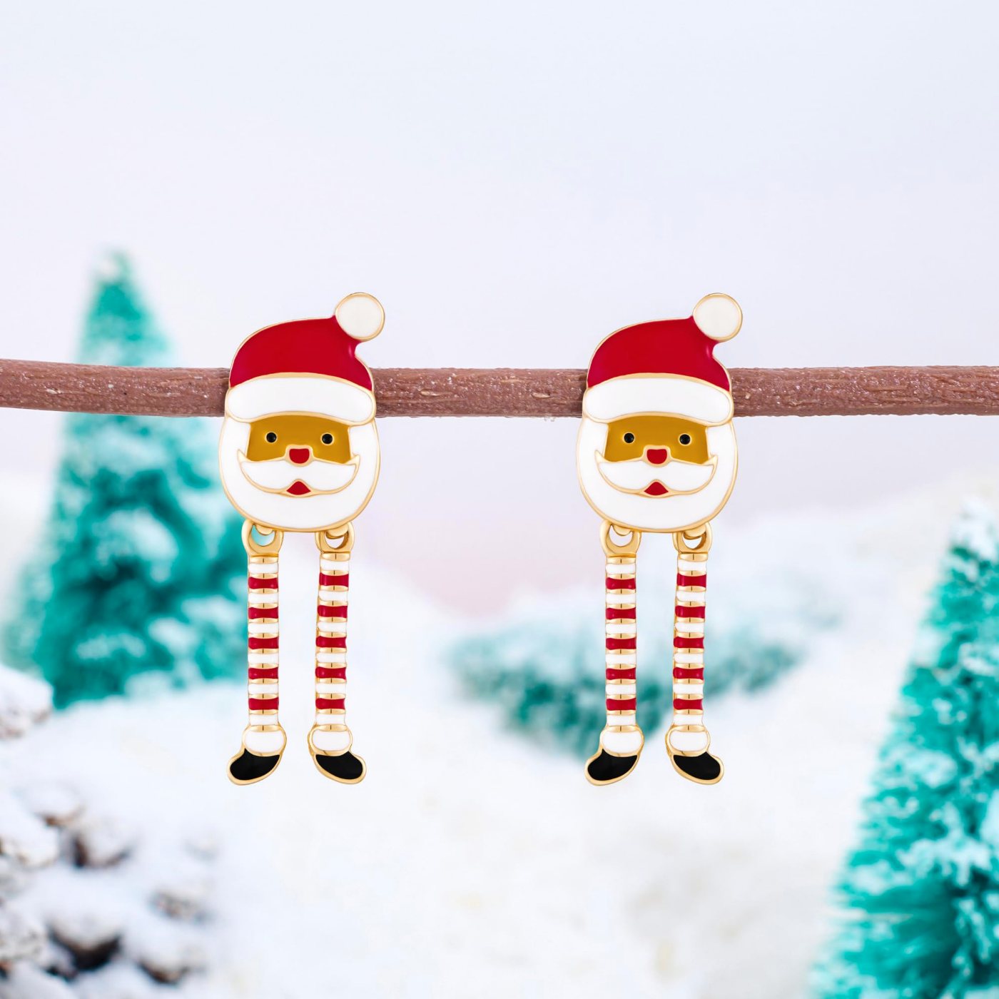 YUJIE Santa Claus Drop Earrings, view 6