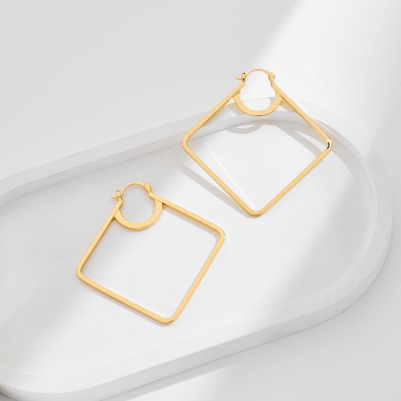 YUJIE Square Hoops, view 5