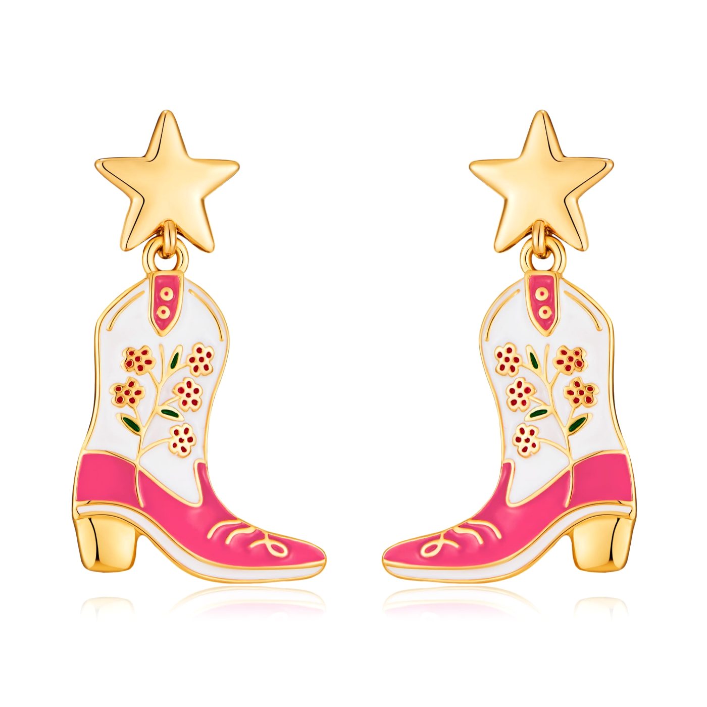 YUJIE Star Boot Drop Earrings, color