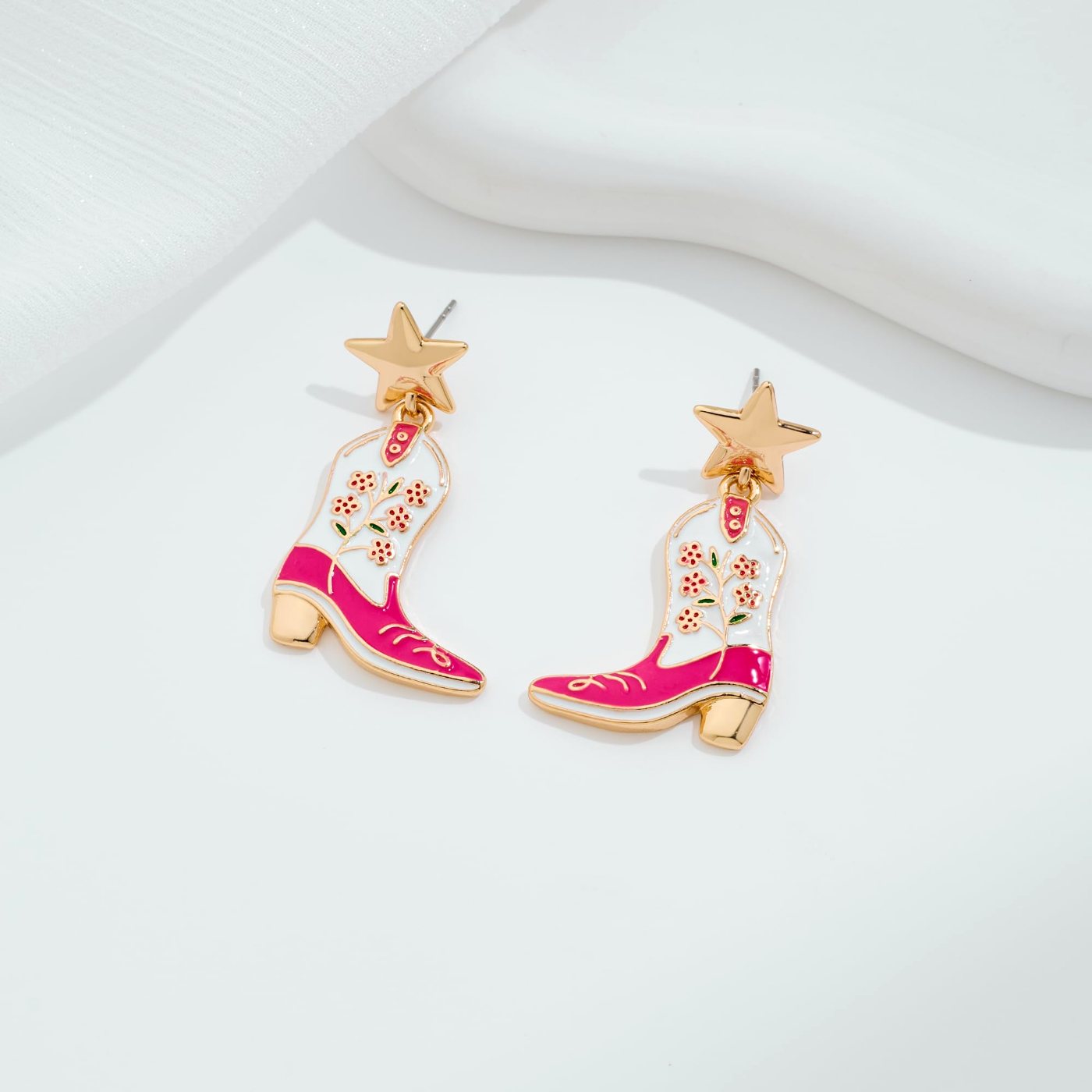 YUJIE Star Boot Drop Earrings, view 5