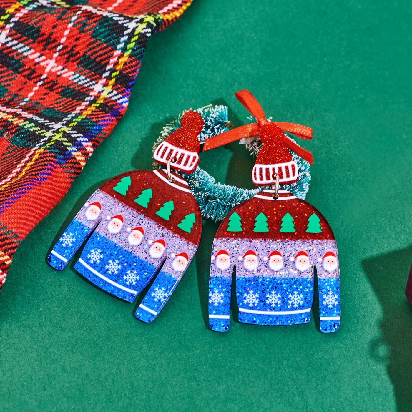 YUJIE Sweater Drop Earrings, second view