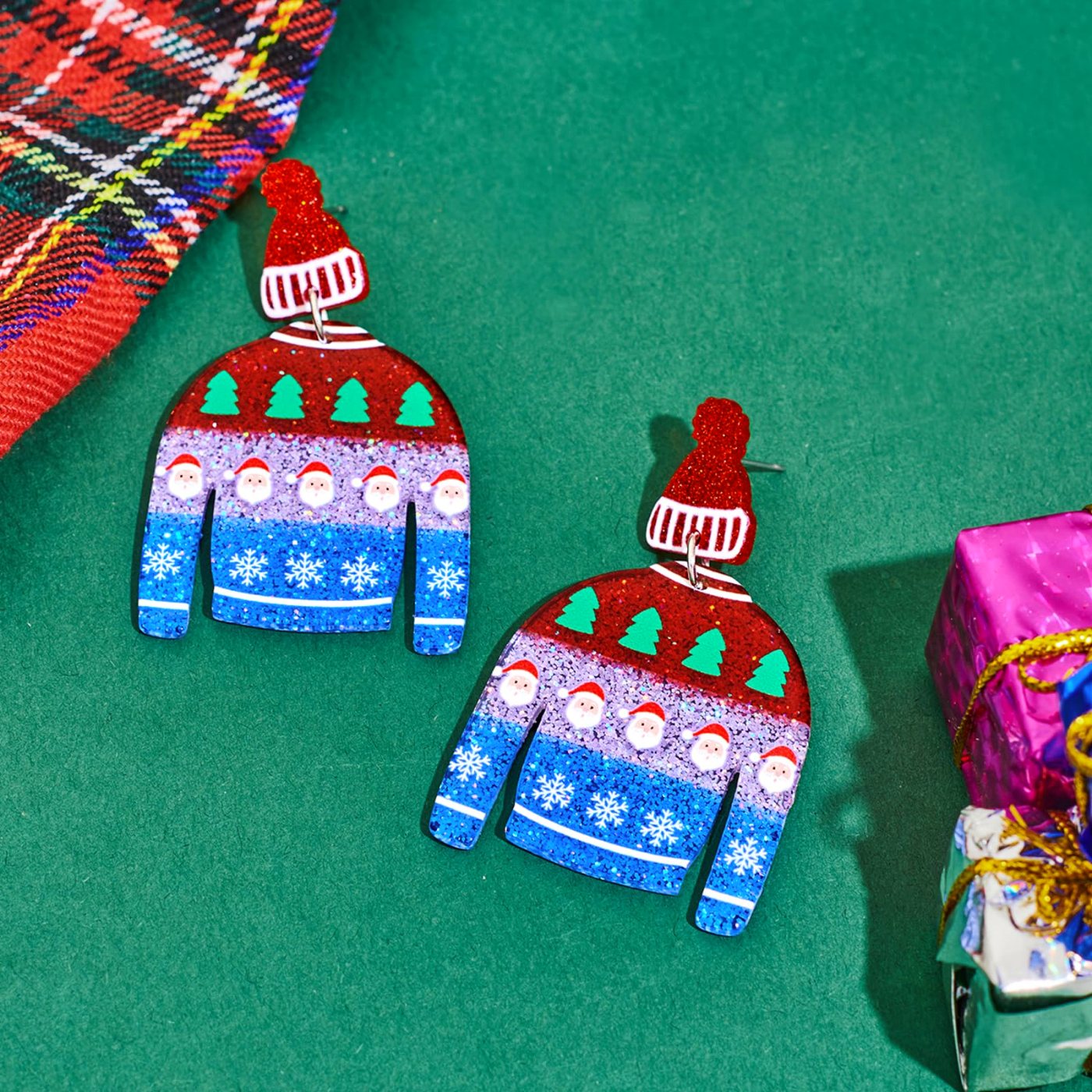 YUJIE Sweater Drop Earrings, view 3