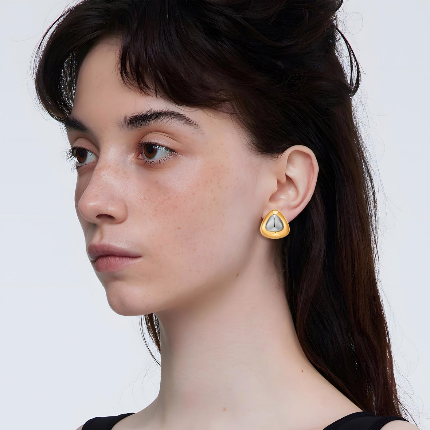 YUJIE Teardrop Stud Earrings, second view
