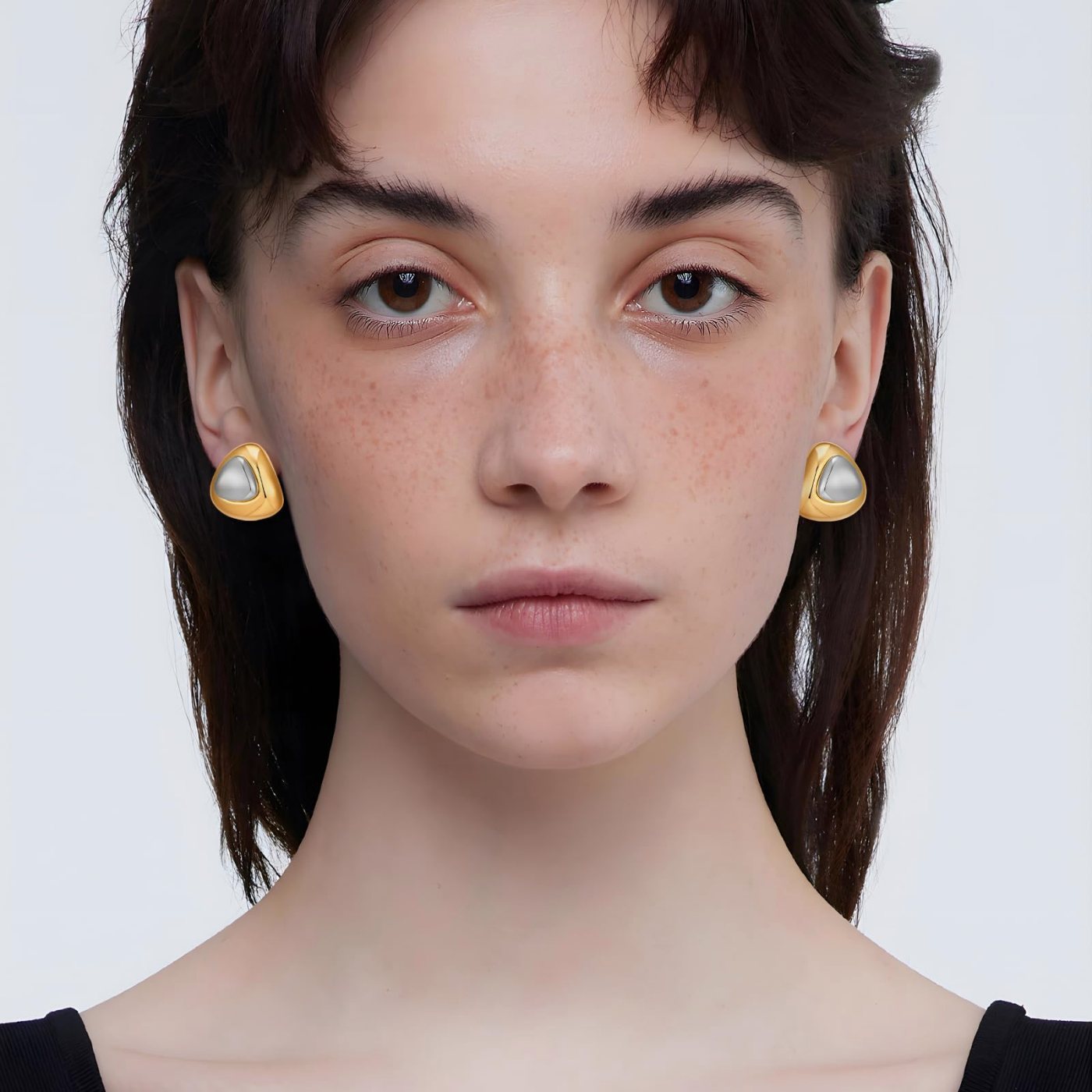 YUJIE Teardrop Stud Earrings, view 3