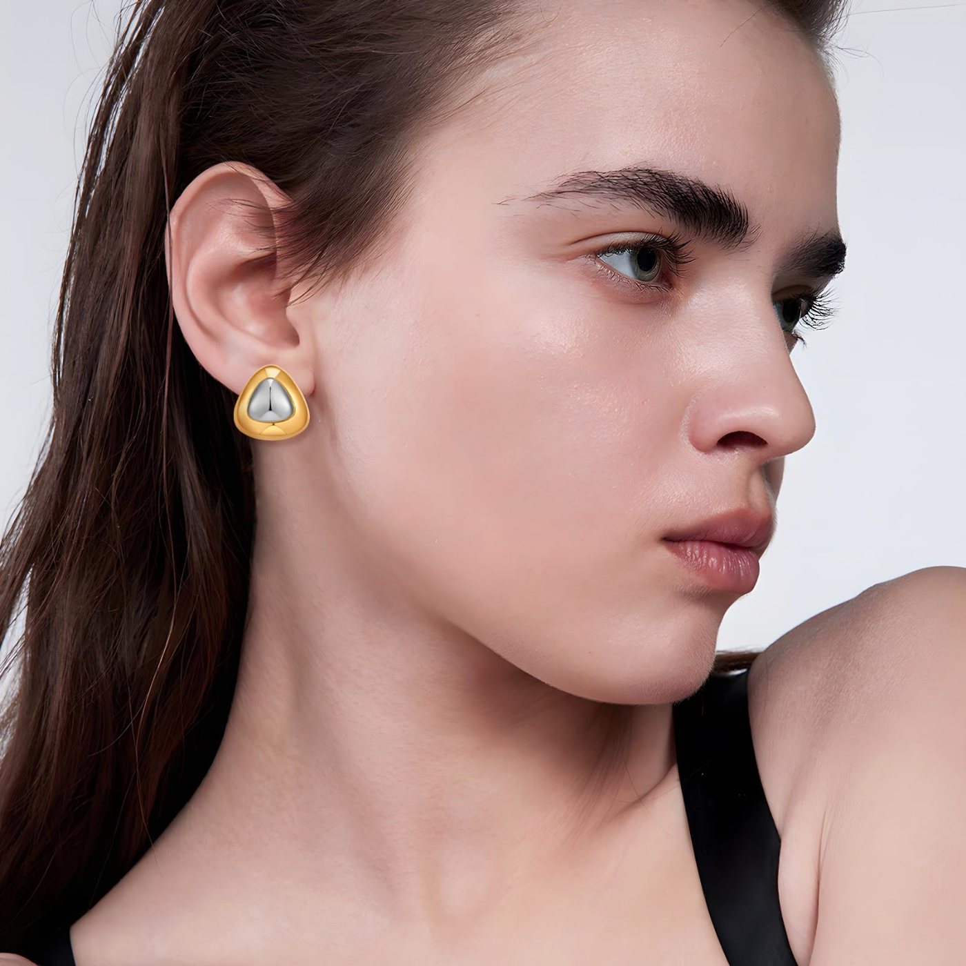 YUJIE Teardrop Stud Earrings, view 4