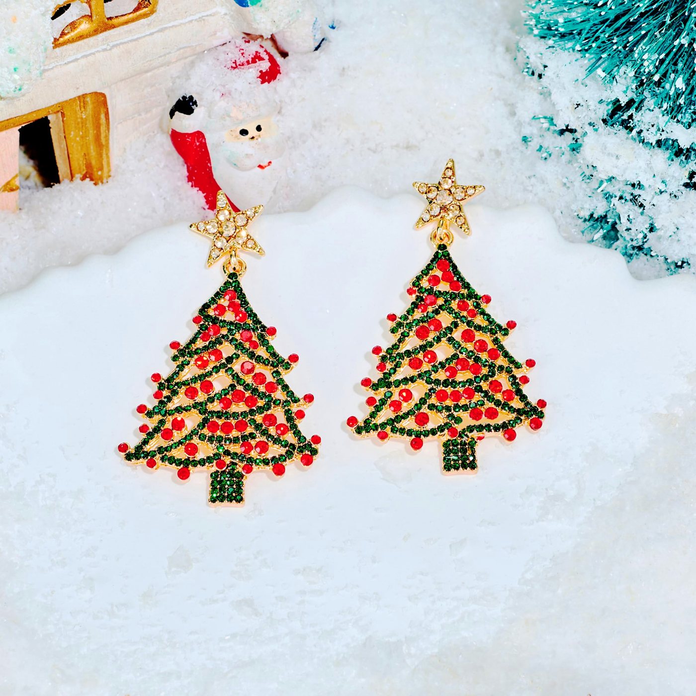 YUJIE Tree Drop Earrings, second view