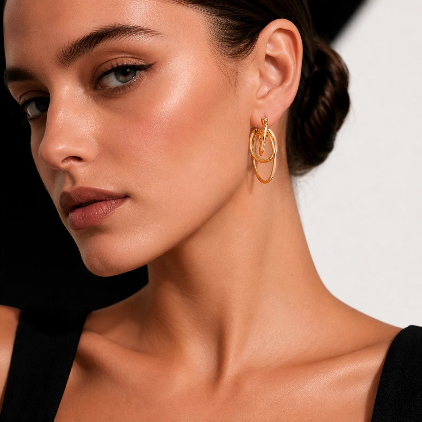 YUJIE Triple Hoops, view 4