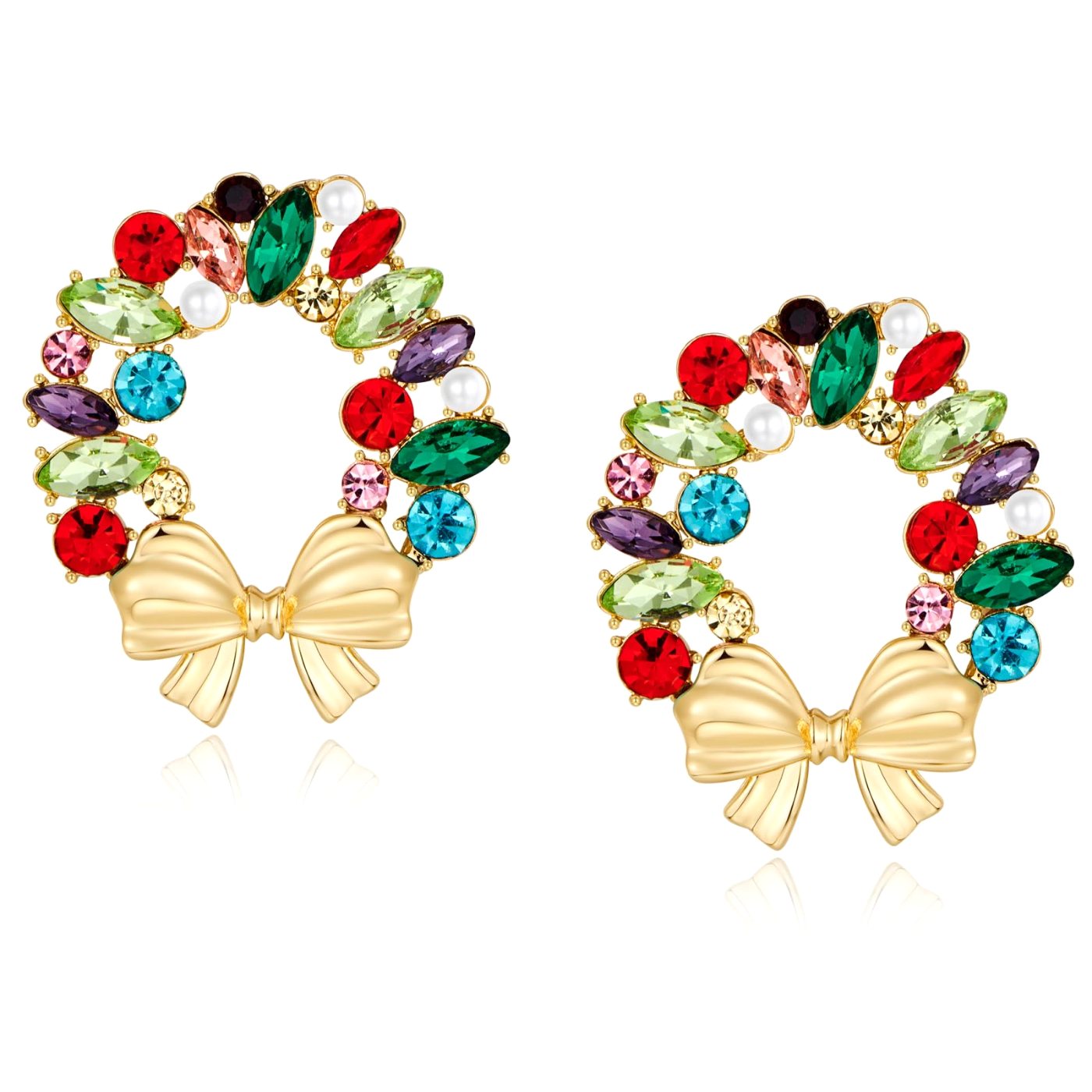 YUJIE Wreath Hoops, color